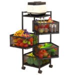 4-Layer Square Shape Kitchen Storage Rack - Image 3