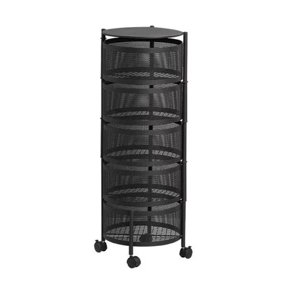 Test 5 Layer Round Kitchen Storage Rack
